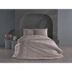 Doqu Home Saten Artline Çift Kişilik Nevresim Takımı - Krem - 200 x 220 cm