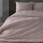 Doqu Home Saten Artline Çift Kişilik Nevresim Takımı - Krem