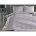 Doqu Home Saten Artline Nevresim Takımı Çift King Size - Beyaz - 225 x 245 cm