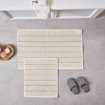 Doquhome Arte Banyo Paspası Krem&Antrasit 60x100cm