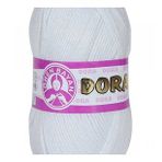 Dora 000 Beyaz 100 gr Dora El Örgü İpi Yünü