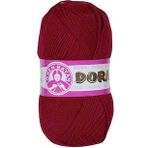 Dora 034 Koyu Kırmızı 100 gr Dora El Örgü İpi Yünü