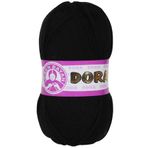Dora 100 gr 999 Siyah El Örgü İpi Yünü