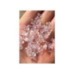 Dora Accessories 200 Adet(100 Çift) Silikon Küpe Arkalığı, Küpe Pistonu, Küpe Arkası 6x5 mm - Beyaz