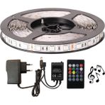 Dora Led Rgb Şerit LED Sese ve Müziğe Duyarlı 5050 Smd 3çip Set 10 Metre-Dış Mekan (Slikonlu)