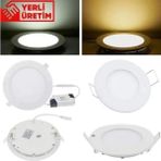 Dora Led Sıvaaltı Beyaz (Gömme) LED Panel-Spot Lamba Işık Gücü: 3W Dış Çap:8,5 cm Delik Çap:7,5 cm