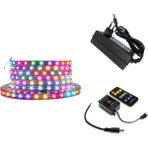 Dora Led WS2812B ARGB Pixel Şerit LED 5VOLT 5m Ses ve Müzik Duyarli Kumanda+Adaptör
