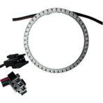 Dora Led WS2812B Matrix Dijital Yuvarlak Pixel LED 45 LED Halka Argb Magic LED Ayrı Ayrı Adresli Matrix Ekran 5V Dış Çap 120 mm İç Çap 100 mm