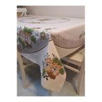 Dora Pano Elyaf Tabanlı Pvc Muşamba - Desenli Silinebilir 140 X 140 Hazır Masa Örtüsü