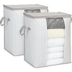 Dora Shopping 2' Pvc Pencereli Stuff & Things Gri Çizgili Hurç Set - Standart
