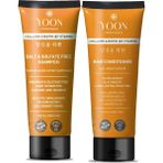 Dora Shopping 2' Vegan Tuzsuz Şampuan 250ML & Saç Kremi 200ML Sülfatsız, Kolajen Biotinli Yumuşak, Canlı Güçlü Saç - Standart