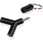 Dora Shopping 4495 3.5mm Kulaklık Stereo Çoklayıcı Çoğaltıcı Switch Splitter Anahtarlık Adaptör - Standart
