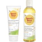 Dora Shopping Burt's Bees Bebek Saç Vücut Şampuanı 236.5ML + Ayçiçeği Tohumu Yağı Özlü Besleyici Bebek Losyonu 170 - Standart