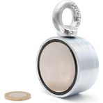 Dora Shopping Çift Taraflı ( Sided) Pot Mıknatıs Ø60 mm Fishing Magnet - 360° Çekim Gücü - 150-200 - Deniz Mıknatı - Standart