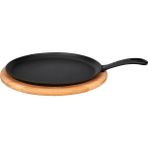 Dora Shopping Döküm Krep / Pizza / Pancake Tavası, Yuvarlak, Metal Saplı Altlıklı, 26CM - Standart