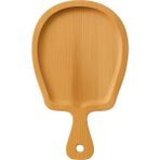 Dora Shopping Hıgh- Bambu Sunum Tabağı – Saplı Ergonomik , Doğal , Çevre Dostu, Kahvaltı, Peynir, Meze Tatlı Sunum - Standart