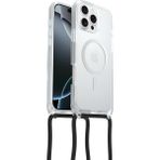 Dora Shopping iPhone 16 Uyumlu Magsafe' React Kolye Kılıfı, Ayarlanabilir Çıkarılabilir Zincirine Sahip Ultra Ince