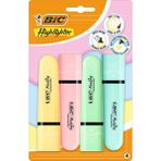 Dora Shopping Marking Flat Higlighter Fosforlu Kalem 4'lü Blister, 4 Renk (Sarı, Mavi, Pembe, Yeşil), Su Bazlı, Ku - Standart