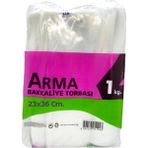 Dora Shopping Naksan Arma Şeffaf Naylon 2 Lik 23X36 Cm. Bakkaliye Poşeti Torbası - 1 . - Ort. 190 Adet - 1 - Standart
