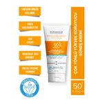 Doragold Ton Eşitleyici Leke Karşıtı Güneş Kremi Yüksek Koruma Spf 50+ Aloe Vera Panthenol Collagen Shea