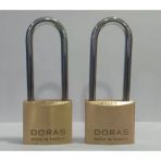 Doras Ersa 2'Li Set Uzun Kanca Pas Pirinç Asma Kilit 40 Mm