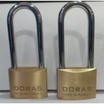 Doras Ersa 2'Li Set Uzun Kanca Pas Pirinç Asma Kilit 50 Mm