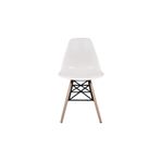 Dorcia Home Beyaz Eames Plastik Kafesli Sandalye - Cafe Balkon Mutfak Sandalyesi