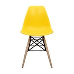 Dorcia Home Eames Plastik Kafesli Sandalye - Cafe Balkon Mutfak Sandalyesi (1, Sarı)