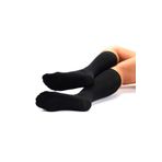 DORE 3'lü Paket Siyah Renk Masaj Çorabı Dizaltı