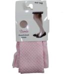 Dore Damla Desenli Mikro Çocuk Külotlu Çorap - 3 - 4 Yaş - Pembe