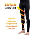 Dore Erkek Termal Tayt - Siyah