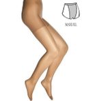 Dore Fit 15 Külotlu Kadın Çorap - Büyük Beden - 3XL - Bronz