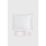 Dore & Rose Serenity Ipek Uyku ve Bakım Seti – Beyaz | %100 Mulberry Ipek Set, Uyku Maskesi, Yastık Kılıfı & Scrunchie, Cilt & Saç Dostu Hediye Seti