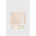 Dore & Rose Serenity Ipek Uyku ve Bakım Seti – Şampanya | %100 Mulberry Ipek Set, Uyku Maskesi, Yastık Kılıfı & Scrunchie, Cilt & Saç Dostu Hediye Seti