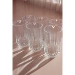 Dore Voir 6 Adet Cam Uzun Su Bardağı Kesme Model - 340 ml