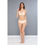 Doreanse 12436 Dantel Somon Kadın Sütyen Slip Külot Seti