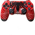 Doreka Ps4 Dualshock 4 V2 Gamepad Yeni Nesil Kol Spider-Man Desenli Pc Uyumlu - Kırmızı