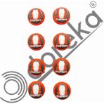 Doreka Ps4 Ps5 Xbox Desenli Analog Koruyucu 8li Paket - Turuncu