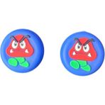 Doreka Ps5 Ps4 Ps3 Xbox One S x Ns 1 Çift Analog Koruyucu Gamepad Silikon Başlık - Yeşil - Mavi