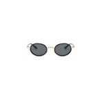 Dorel Yuvarlak Gold Siyah Çerçeve Unisex UV400 Vintage Retro Güneş Gözlüğü