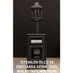 Dorello 50x29 cm Bal Rengi Yüksek Isıya Dayanıklı Şömine Kuzine Soba Camı