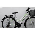 Dorello Beyaz Yesil Model 2650 Model 26 Jant Bisiklet 2650 Model Camurluk Sepetli Model - Beyaz - Yeşil
