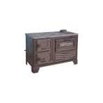 Dorello Mat Siyah MF65 Model Kuzine 40 cm Fırınlı Kamp Sobası