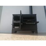 Dorello Mat Siyah MF68 Model Soba Kuzine Soba 40 cm Fırınlı Soba Yeni Camlı Model 2021 Model Yay Kapaklı