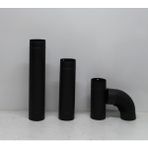Dorello Mat Siyah Soba Borusu Kuzine Soba Borusu 70 cm 1 Adet
