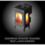 Dorello Odun Kömür Sobası Pelet Soba Multi Yakıtlı Şömine Pelet Sobası ,