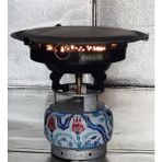 Dorello Tüplü Mangal Tüplü Katmer Sacı Izgara Mangal Yufka Mangal Mangal Izgara Yufka Aparatı - Kırmızı