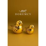 Doremcy 2’li Kuş Biblo Seti – Dekoratif Masaüstü ve Ev OfisSüs Eşyası Hediyelik (Büyük & Küçük Boy)