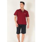 DoReMi 3 Parça Erkek Soft Doğal Pamuk Pijama Takımı BORDO