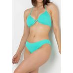 DoReMi Bağlama Detaylı Normal Bel Bikini Takım MİNT YEŞİLİ 38